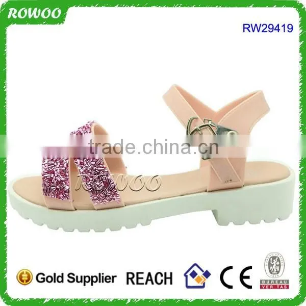 Fashion plastic piece summer Girl/lady slippers sandals