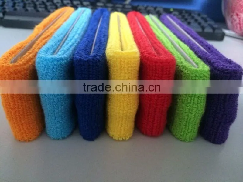 Fashion Advertizing Zipper Sweatband with pocket