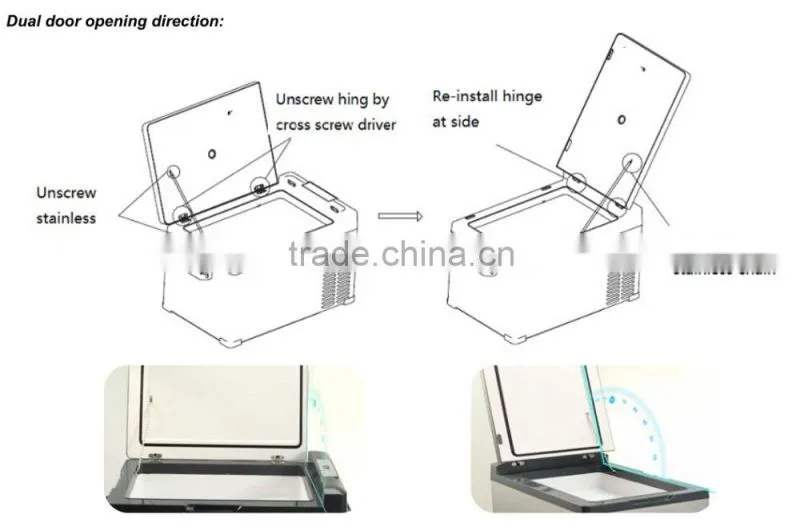 DC 12V 24V small portable mini freezer refrigerator fridge
