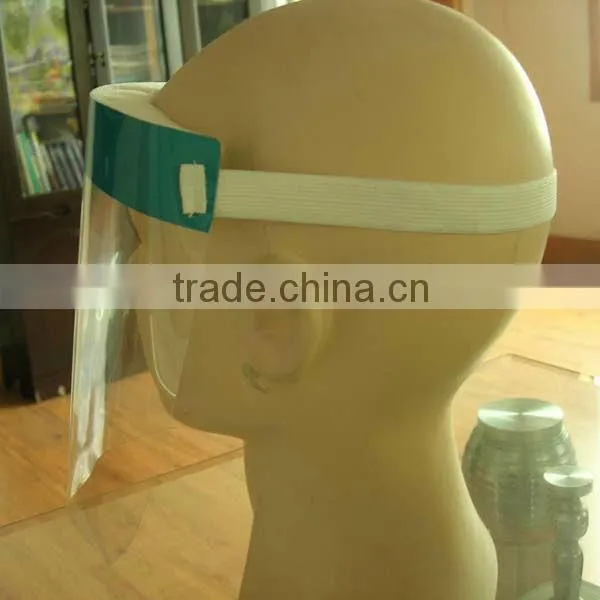 2016 Disposable Medical face shield Safety anti-fog & chemical splash Face Shield dental face shield PET face shield