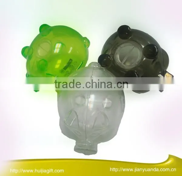 plastic coin banks with dots piggy shape coin saving bank