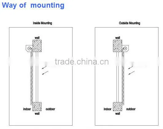 Automatic rolling shutter window, aluminum rolling shutter windows