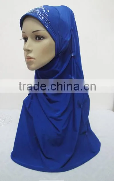 H293 latest muslim hijab with buttons,muslim scarf