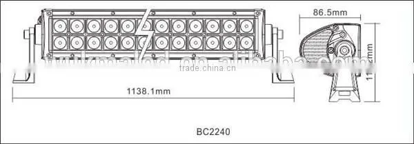 Hot sale products of car auto parts off road led truck lamp 240w 40 inch led light bar
