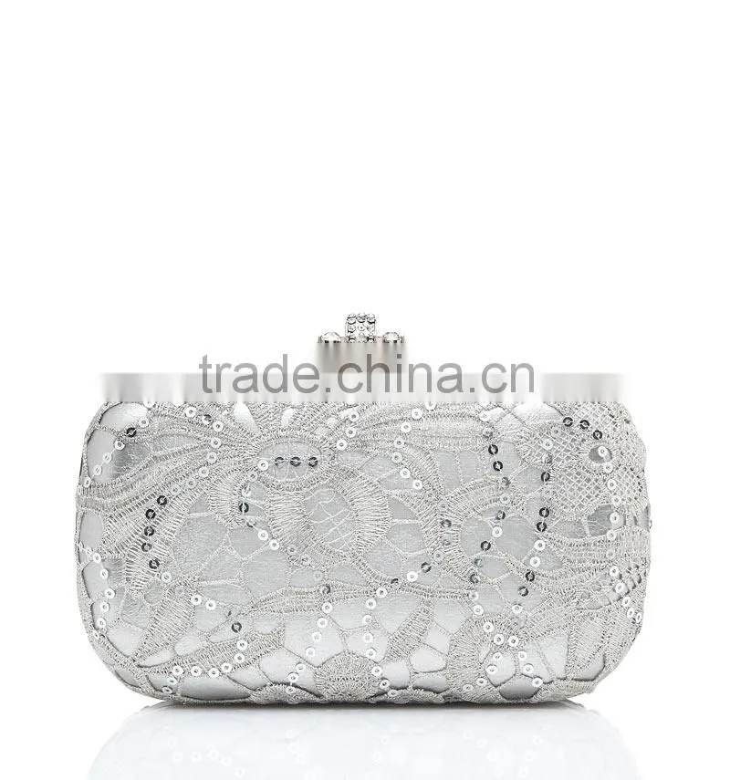 Ladies beautiful sequin lace fabric EM2100