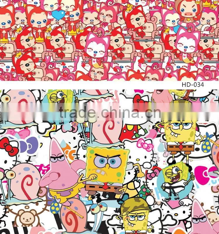 HD-033 CARLIKE Air Free Fashionable Car Wrapping Snoopy Printing Bomb Sticker Film