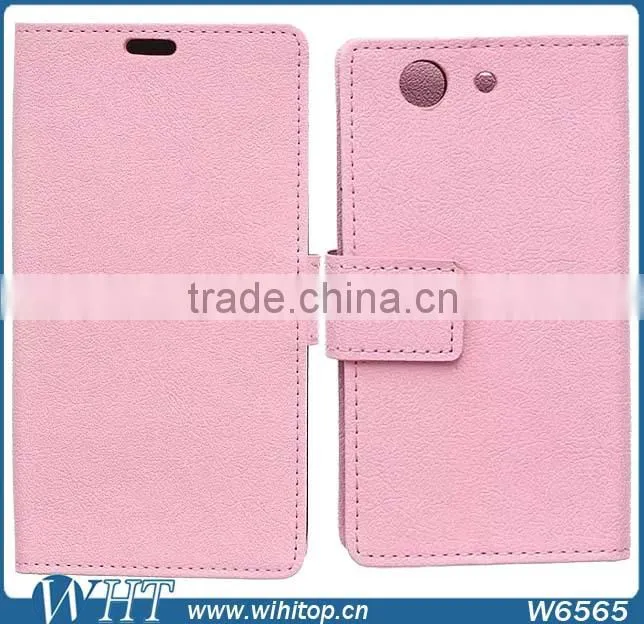 Phone Accessories Luxury Wallet Leather Flip Case for Sony Xperia Z4 Compact