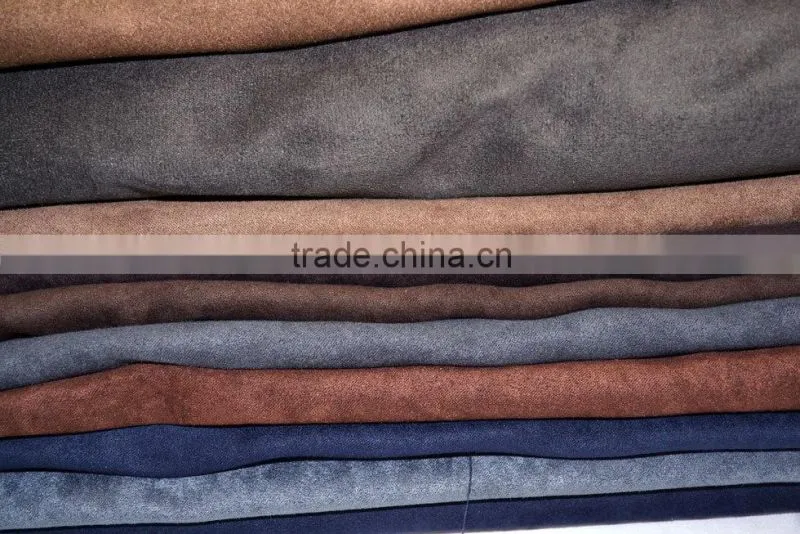 100% Polyester 230T 150D Suede Upholstery Fabric Car Seats
