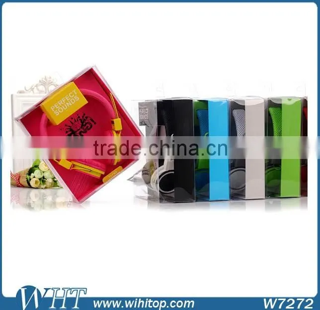 Gift Packge Candy Color Ear Hook Earphone for Mobile Phone Tablets Cheap Colorful Earphones