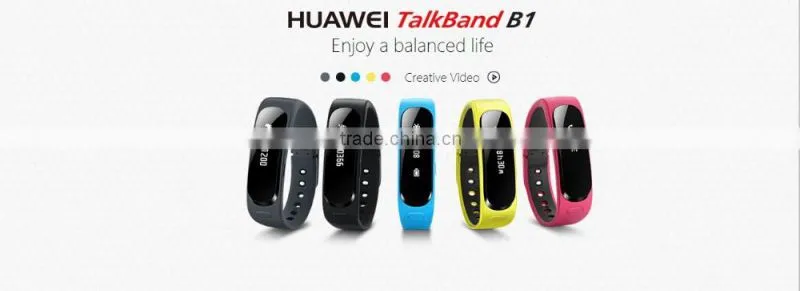HUAWEI TalkBand B1 Bluetooth Smart Bracelet Fitness wristband Wearable Health Sports Compatible Mobile Phone Device(Grey)