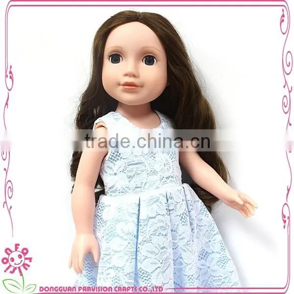 Wholesale Fashion girl lifelike toy 18 inch craft dolls