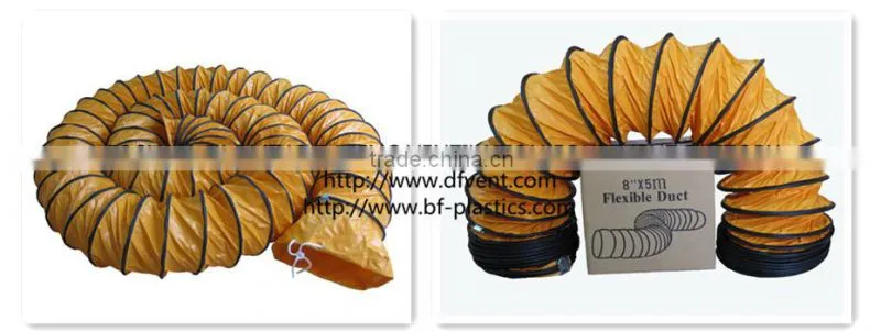 PVC Custom Size flexible ventilation air ducting for fire fighting