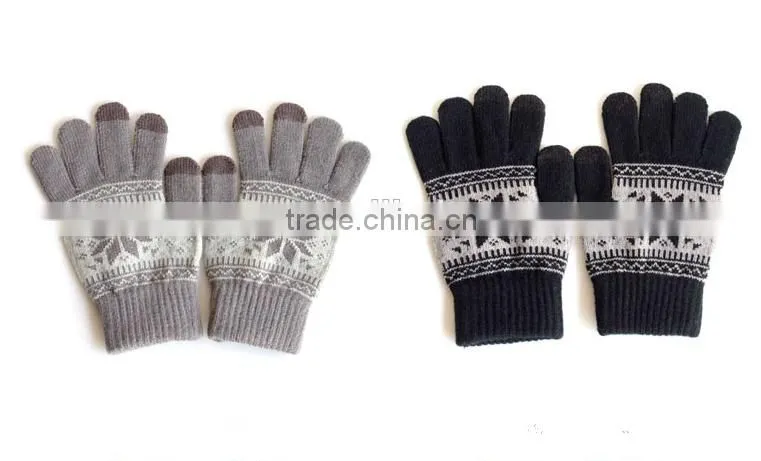 Best Gift for Christmas For Lovers Lovely Cartoon patterns Touch Screen Gloves
