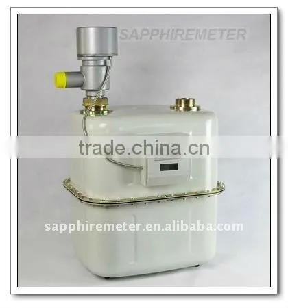 ICG40S Sapphire Diaphragm Industrial Steel Case IC card prepaid intelligent Gas Meter