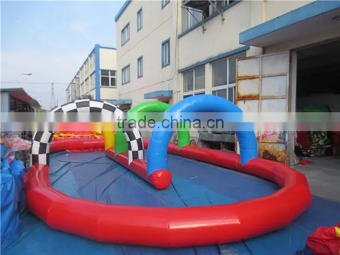 Inflatable go kart race track for sale