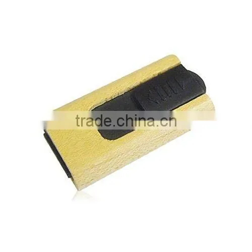 wooden material retractable usb flash drive for business gift