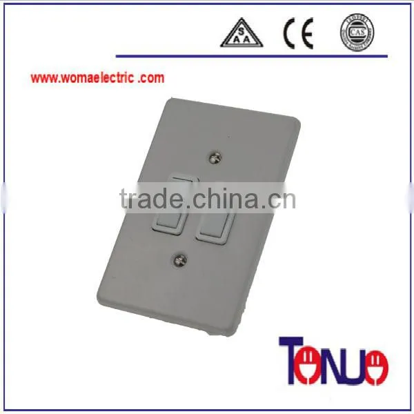 South African metal 2 gang 2 way electrical switch