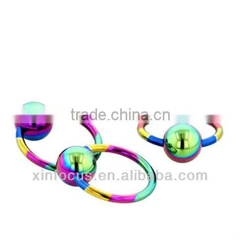 2013 Newest design circular barbells bcr piercing BCR