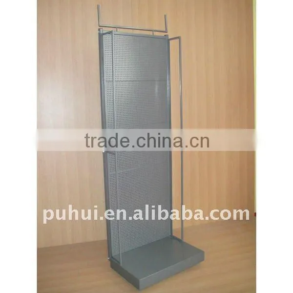 double sides revolving pegboard stand with universal usage