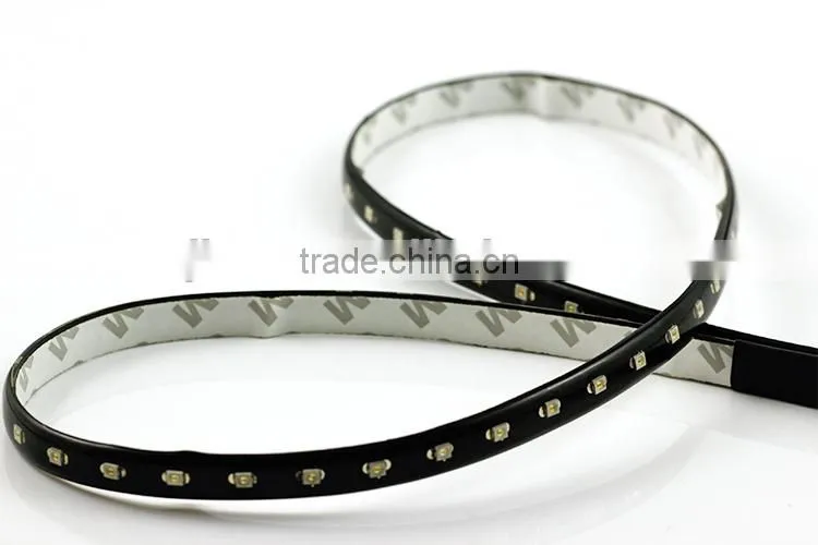 LED 90cm Strip Knight Rider 66 smd Single Green Flashing Led Lights for Cars and Motorcycles