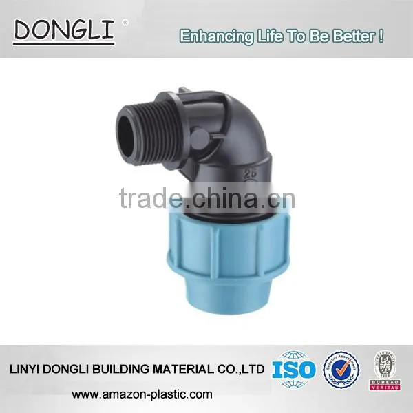 pp fast joint fittings 90 degree pipe elbow