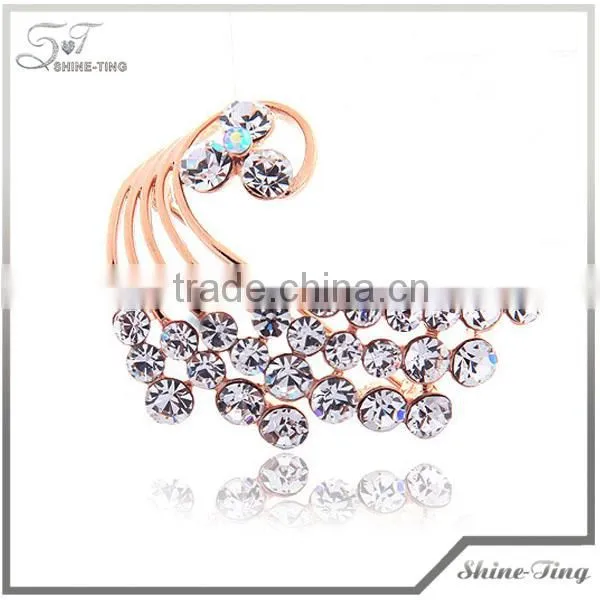 Korean Fashion Diamond Rhinestone Brooch Brooches with Flowers130905-02