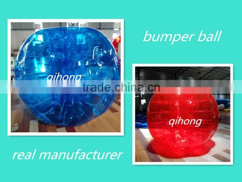 New design red dotted inflatable belly bumper ball/ body zorbing bubble ball for sale