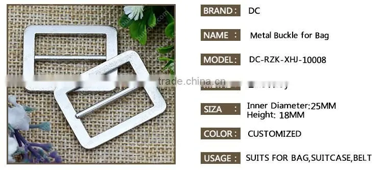 Wholesale Metal Straight Buckle,Metal Backpack Buckles for Bag