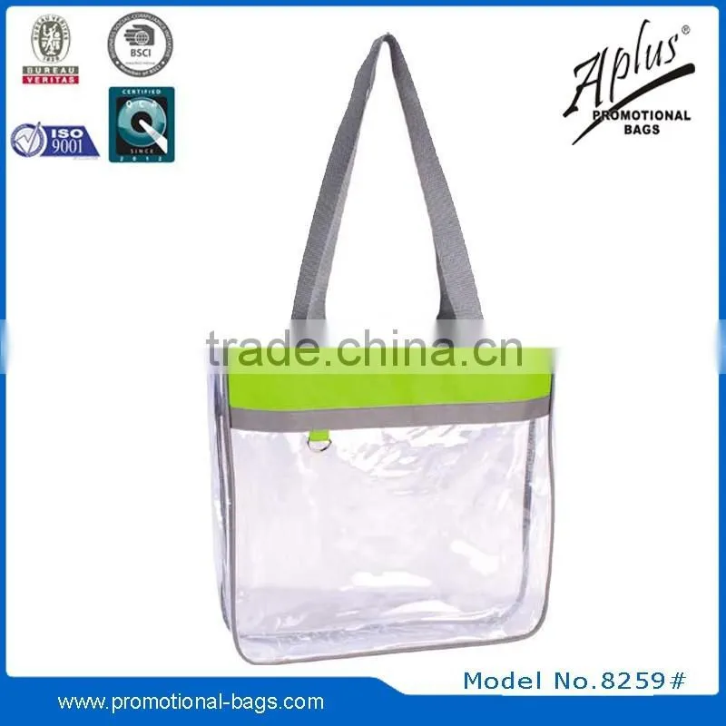 clear standard size waterproof eco tote bag bags/shopping bag
