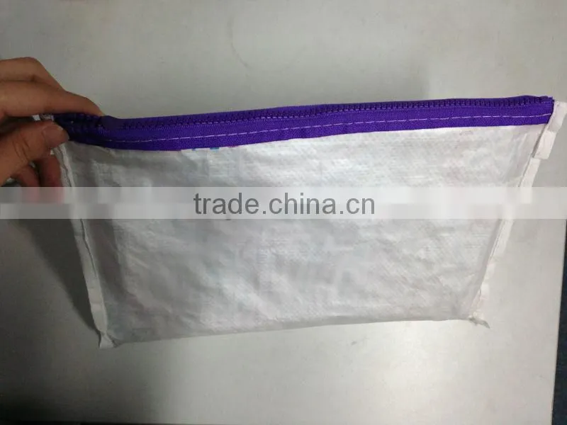 Unique pp woven zipper lock pencil case