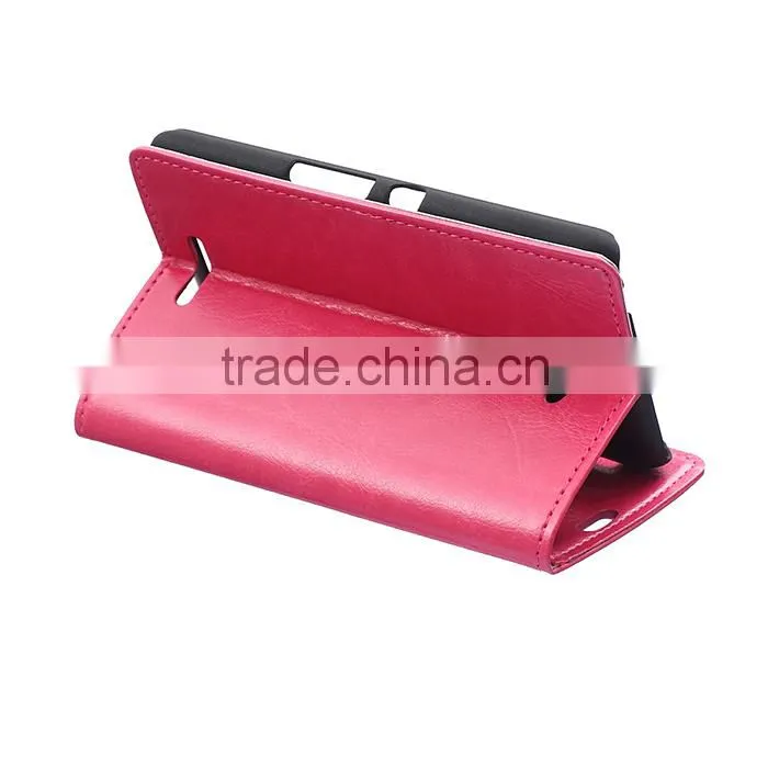 Wholesale Flip Cover Leather Case For Sony E4,For Sony E4 Book Cover Stand Case