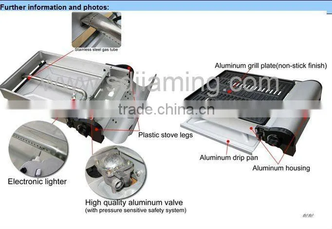 high quality CE approval indoor gas grills