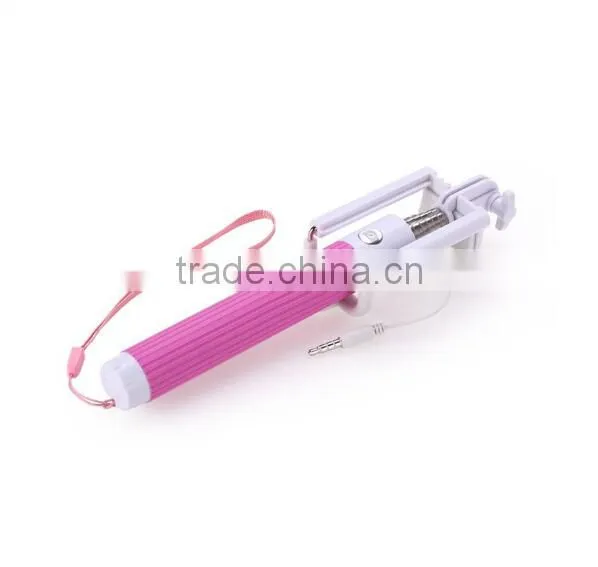 Hot Products Monopod Wire Cable Flodable Mini Selfie Stick