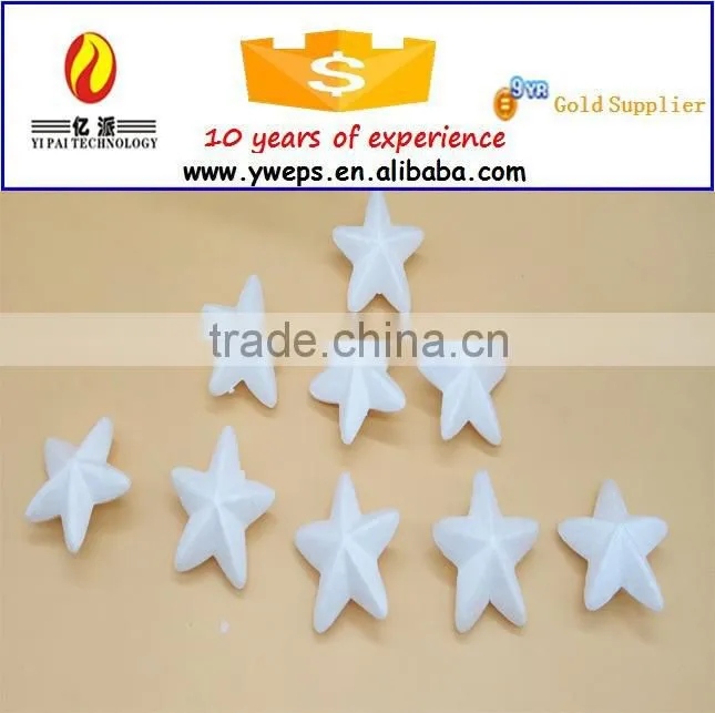 Wholesale artificial white polyfoam star model / polyfoam star for Christmas decoration