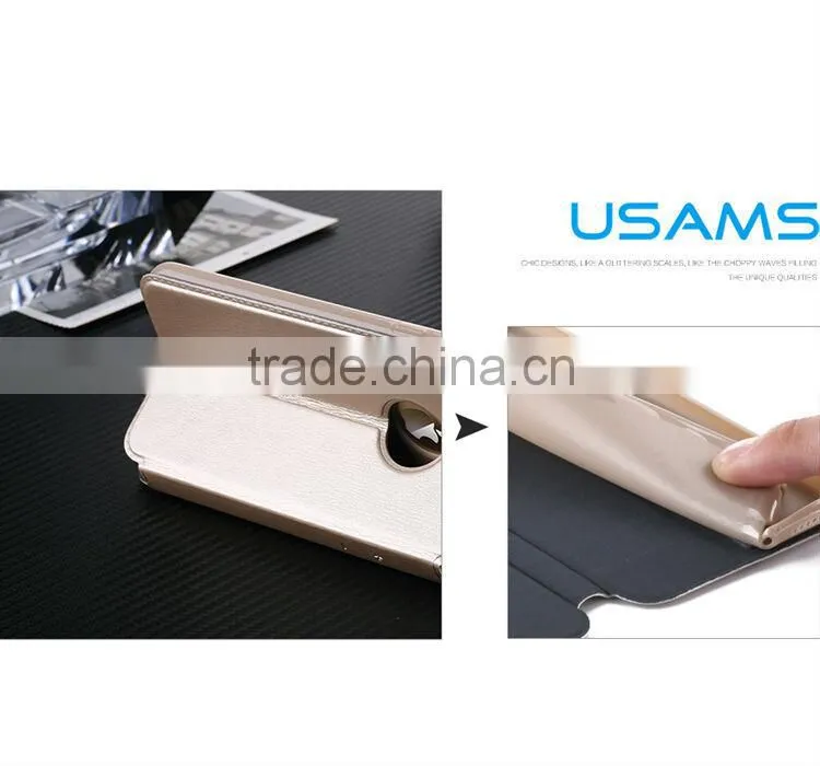 USAMS brand slip smart flip cover for iphone 6 4.7