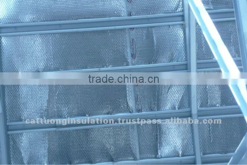 thermal insulation / Metalized Aluminum Bubble Insulation / Fireproof Bubble Insulation Aluminum Foil Bubble For Roof or Wall