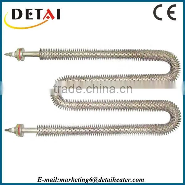 Customized flexible heater for finned tubular heating