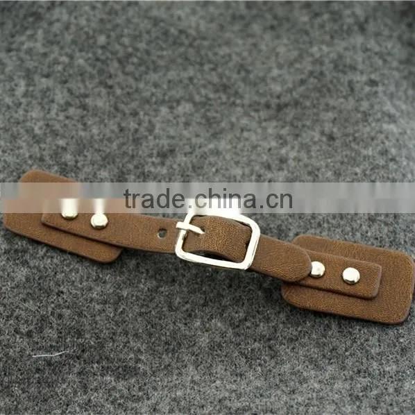 PU leather toggle decorative button for skirt