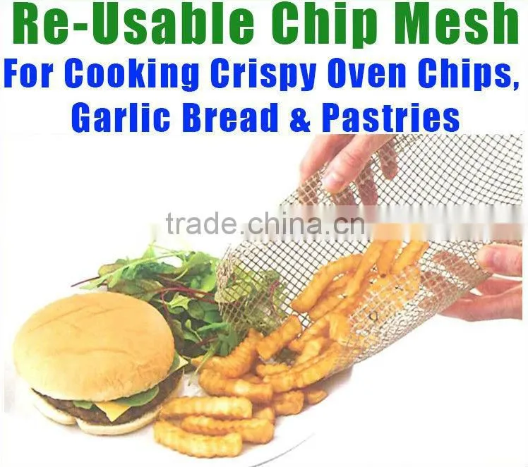 Heat resistant non-stick mesh baking sheet,Ideal for cooking oven chips,garlic bread ,pizza