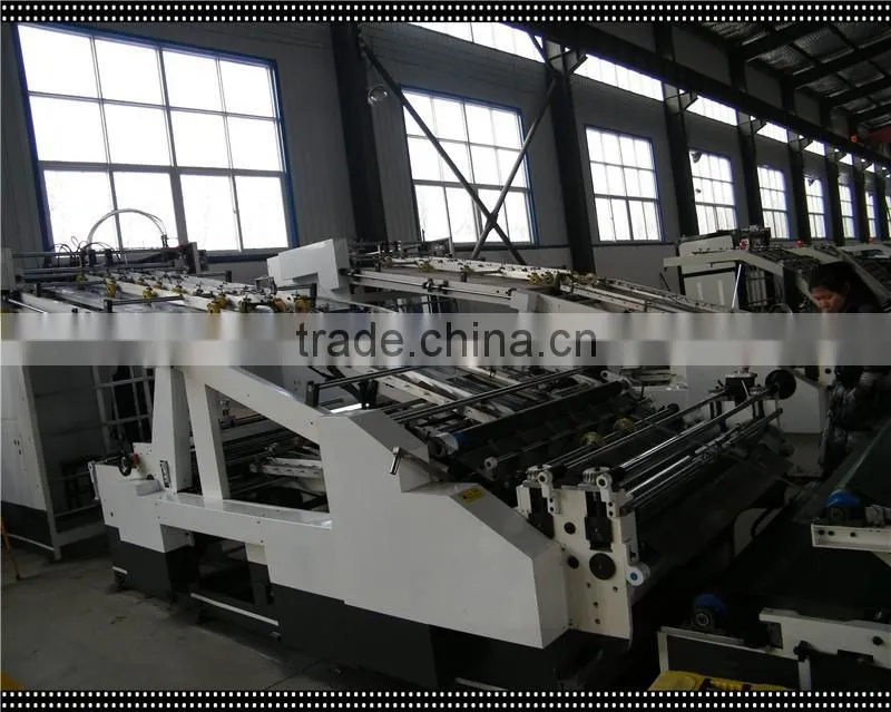 touch scream full automatic flute laminator laminating machine /flute laminator /laminater machinery made in china