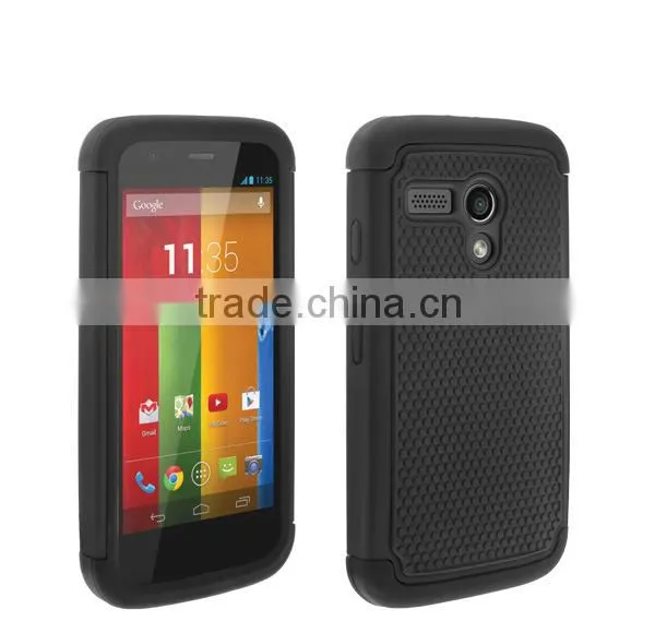 Cell phone hybrid shockproof hard case for moto g