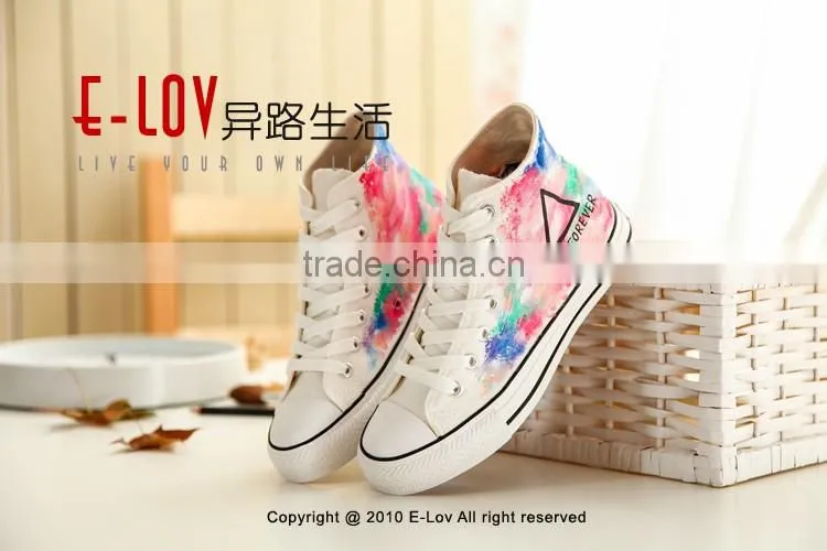 NO.Z108C Customized Fashional wholesale comfortable fancy stylish new design canvas high top sneakers shoes 2016