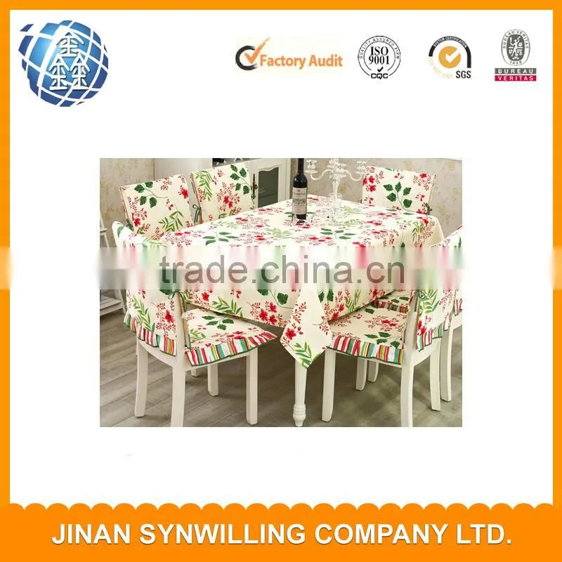 Textile Factory Wholesale 100% Polyester Customized Logo Printed Promotional Table Cloth