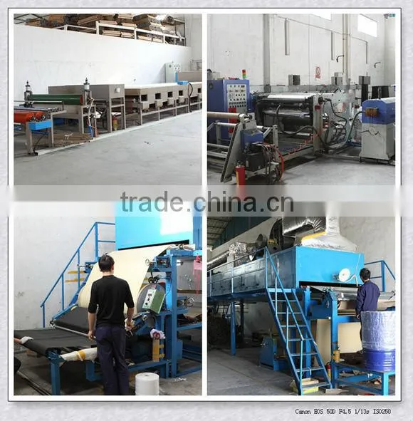 Fabric with adhesive for shoes lining / shoe lining material