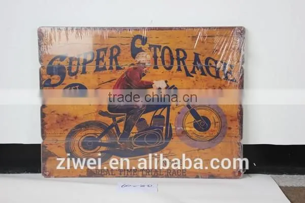 Vintage Wooden Wall Painting Hanging Decor