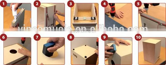 tavel cajon, drum box, zebrawood cajon