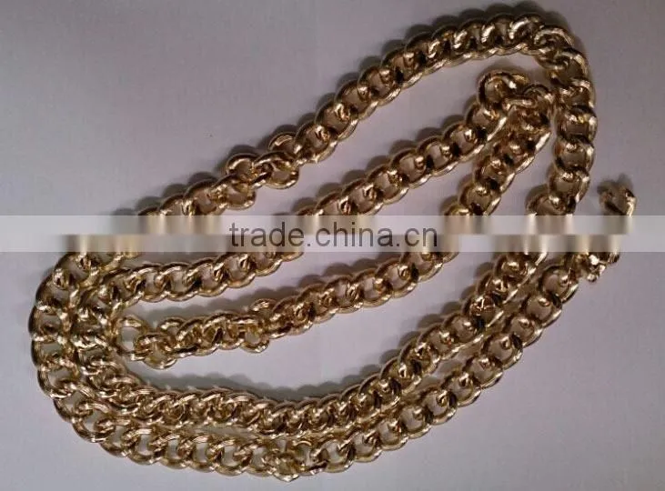 Handbag hardware accessories metal oval chain,Decorative bag parts metal chain,Detachable handbag metal chain