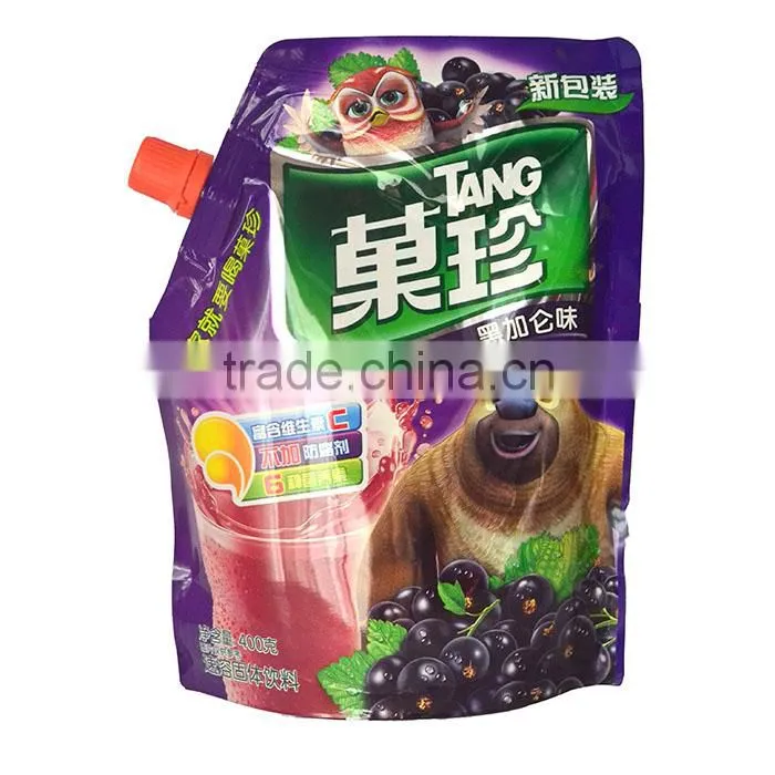 printed snack pouch for packaging stand up food bag with spout,food bag