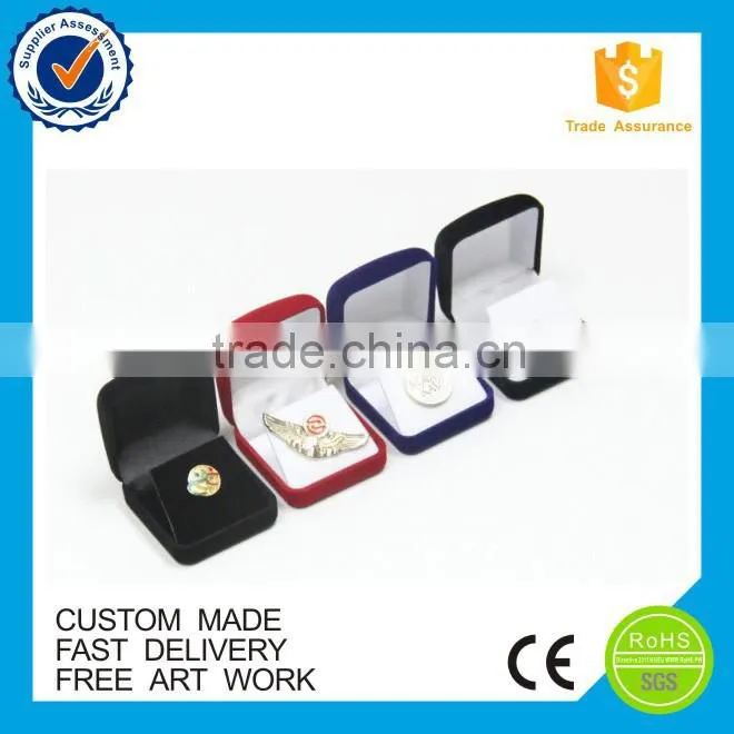 How to custom packages for lapel pin badges, velvet bag/box