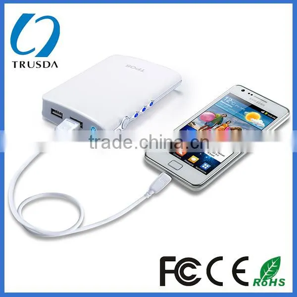 Book shaped dual outport piano baking vanish power bank 9000